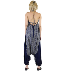 Floral mandala Women's Jumpsuit in Navy JP0064 020036 04