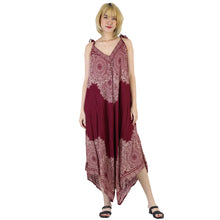 Load image into Gallery viewer, Floral mandala Women&#39;s Jumpsuit in Red JP0069 020036 05