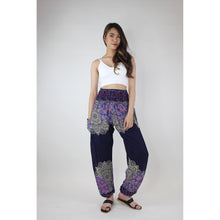 Load image into Gallery viewer, Flower Mandala Women&#39;s Harem Pants in Navy PP0004 020241 05