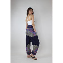 Load image into Gallery viewer, Flower Mandala Women&#39;s Harem Pants in Navy PP0004 020241 05