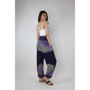 Flower Mandala Women's Harem Pants in Navy PP0004 020241 05