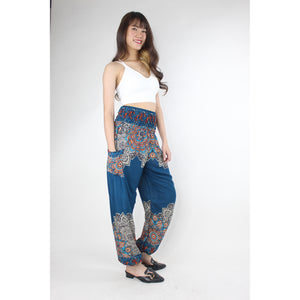 Flower Mandala Women's Harem Pants in Ocean Blue PP0004 020241 02