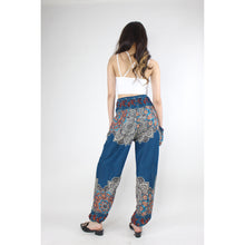 Load image into Gallery viewer, Flower Mandala Women&#39;s Harem Pants in Ocean Blue PP0004 020241 02