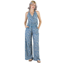 Load image into Gallery viewer, Flower Women&#39;s Jumpsuit in Blue JP0041 020150 01