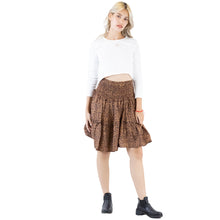 Load image into Gallery viewer, Flower Women&#39;s Skirt in Brown SK0090 020204 01