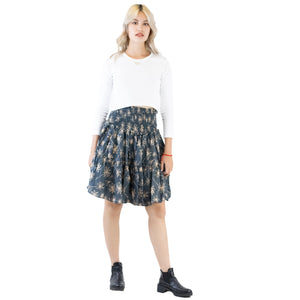 Flower Women's Skirt in Gray SK0090 020201 01