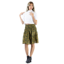 Load image into Gallery viewer, Flower Women&#39;s Skirt in Olive SK0090 020180 01