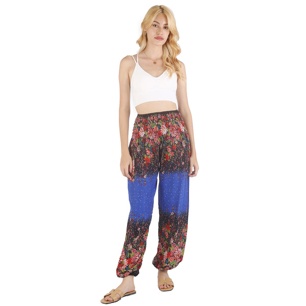 Flowers 101 women Harem Pants in Blue PP0004 020101 07