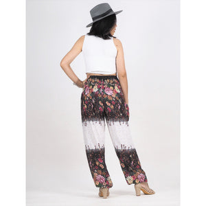 Flowers 100 women harem pants in White PP0004 020100 06