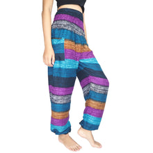 Load image into Gallery viewer, Funny Stripe 21 women harem pants in Ocean Blue PP0004 020021 02