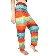 Load image into Gallery viewer, Funny Stripes 63 women harem pants in Orange PP0004 020063 05