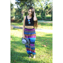 Load image into Gallery viewer, Funny Stripe 21 women harem pants in Ocean Blue PP0004 020021 02