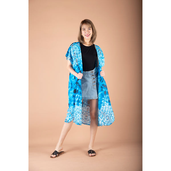 Mandala  Women's Kimono in Bright Navy JK0030 020315 03