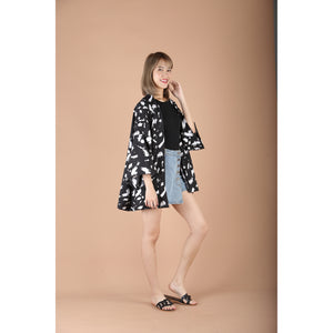 Cactus Women's Kimono Japanese Style in Black JK0094 130003 01