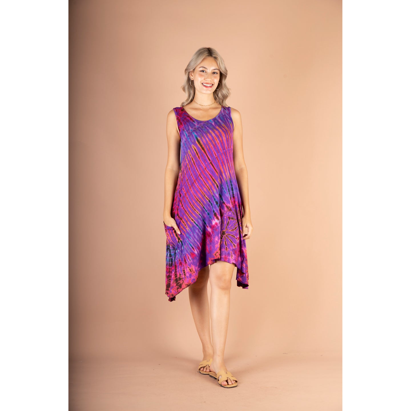 Tie Dye Women Dresses Spandex in Limited Colours DR0476 079000 00