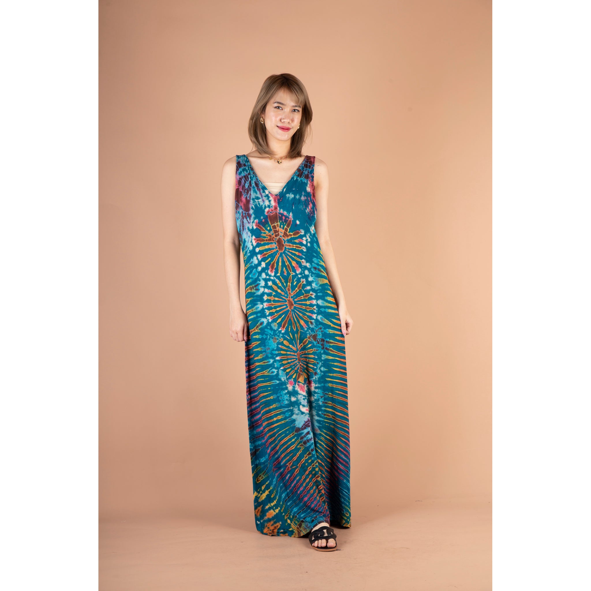 tie dye ladies dresses Uorisanigo Tie-Dye American Flag Women's Midi Dress Long Sleeve Cozy V Neck  Dresses Waist Lightweight Fashion Clothes for Women Midi Elegant Dress,  Size X-Large