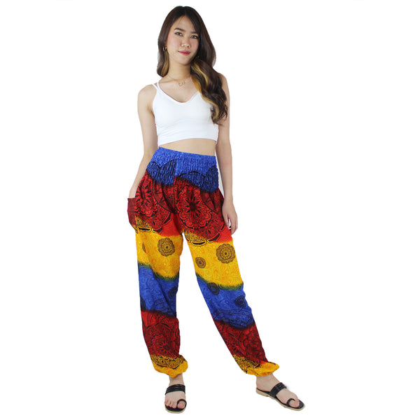 Carnival Mandala Women's Harem Pants in Blue PP0004 020237 05