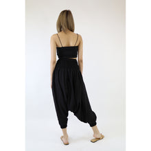 Load image into Gallery viewer, Organic Cotton drop crotch pants in Black PP0056 010000 10