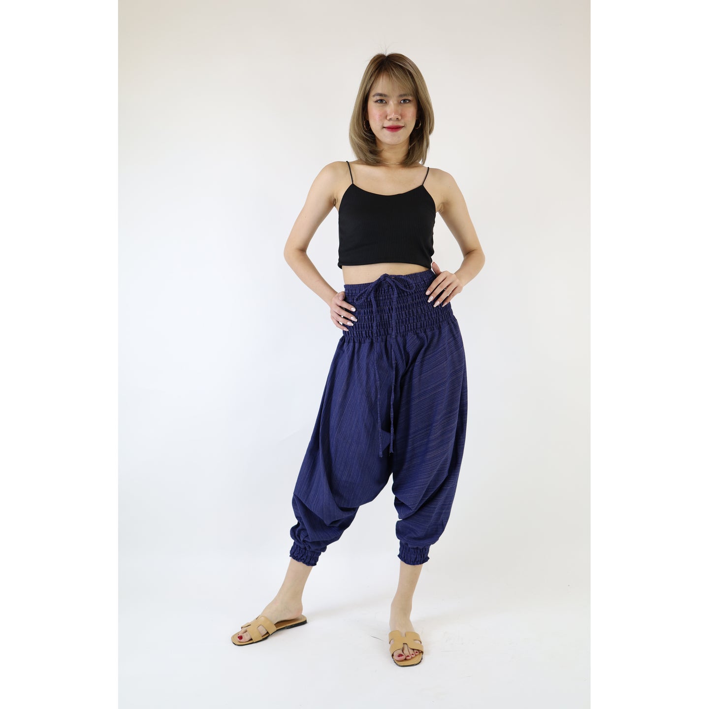 TC Soft Cotton drop crotch pants Navy PP0056 010000 07