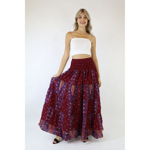 Peacock Women's Skirt in Dark Red SK0092 020008 02