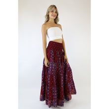 Load image into Gallery viewer, Peacock Women&#39;s Skirt in Dark Red SK0092 020008 02