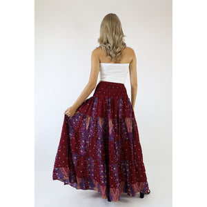 Peacock Women's Skirt in Dark Red SK0092 020008 02