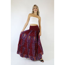 Load image into Gallery viewer, Peacock Women&#39;s Skirt in Dark Red SK0092 020008 02