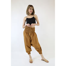 Load image into Gallery viewer, Organic Cotton drop crotch pants in Gold PP0056 010000 21