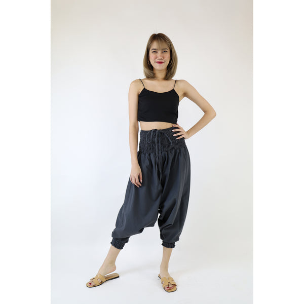 Organic Cotton drop crotch pants in Grey PP0056 010000 01