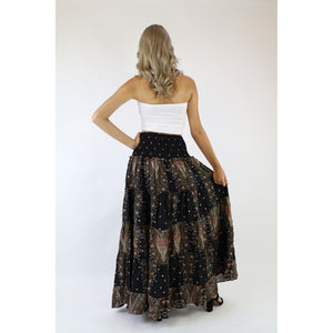 Peacock Women's Skirt in Black White SK0092 020007 06