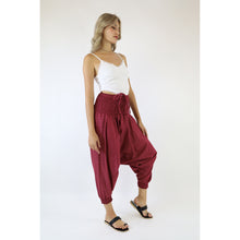 Load image into Gallery viewer, TC Soft Cotton drop crotch pants Dark red PP0056 010000 15