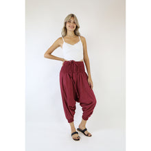 Load image into Gallery viewer, TC Soft Cotton drop crotch pants Dark red PP0056 010000 15