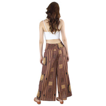 Load image into Gallery viewer, Modern Abstract Cotton Palazzo Pants in Brown PP0076 030000 16