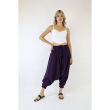 Load image into Gallery viewer, Organic Cotton drop crotch pants in Purple PP0056 010000 14