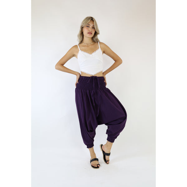 Organic Cotton drop crotch pants in Purple PP0056 010000 14