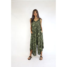 Load image into Gallery viewer, Elephant Stamp Women&#39;s Jumpsuit in Green JP0069 020013 03