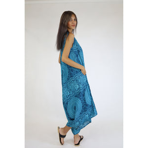 Monotone Mandala Women's Jumpsuit in Ocean Blue JP0069 020031 06