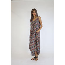 Load image into Gallery viewer, Colorful Stripes Women&#39;s Jumpsuit in Dark Brown JP0069 020006 05