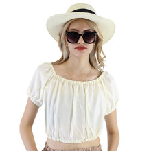 Load image into Gallery viewer, Solid Color Blouse Puff Sleeve Tops in Cream SH0194 130000 19