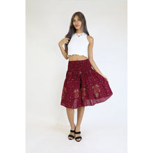 Load image into Gallery viewer, Peacock Heaven Women&#39;s Skirt in Red SK0090 020058 02