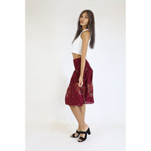 Load image into Gallery viewer, Peacock Heaven Women&#39;s Skirt in Red SK0090 020058 02