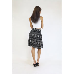 African Elephant Women's Skirt in Black SK0090 020004 01