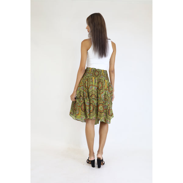 Mandala Women's Skirt in Green SK0090 020114 03