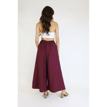 Load image into Gallery viewer, Solid Color Women&#39;s Palazzo Pants in Burgundy PP0304 020000 15