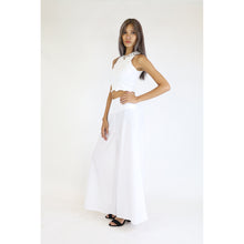 Load image into Gallery viewer, Solid Color Women&#39;s Palazzo Pants in White PP0304 020000 04