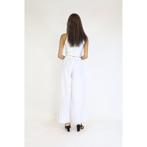 Solid Color Women's Palazzo Pants in White PP0304 020000 04