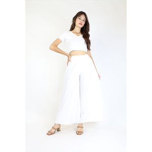 Solid Color Women's Palazzo Pants in White PP0304 020000 04