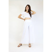 Load image into Gallery viewer, Solid Color Women&#39;s Palazzo Pants in White PP0304 020000 04