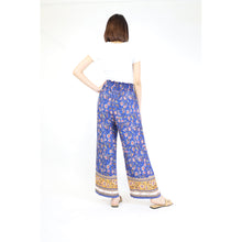 Load image into Gallery viewer, Blossom Flowers Women&#39;s Wide Leg Pants in Blue  PP0333 020326 01