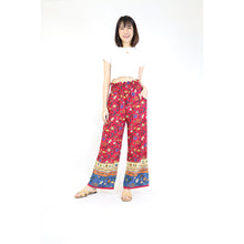 Load image into Gallery viewer, Blossom Flowers Women&#39;s Wide Leg Pants in Red  PP0333 020327 02